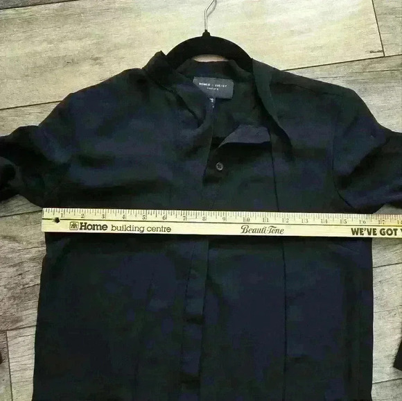 Romeo and Juliet Couture black xs shear shirt dress, Summer - Picture 13 of 13